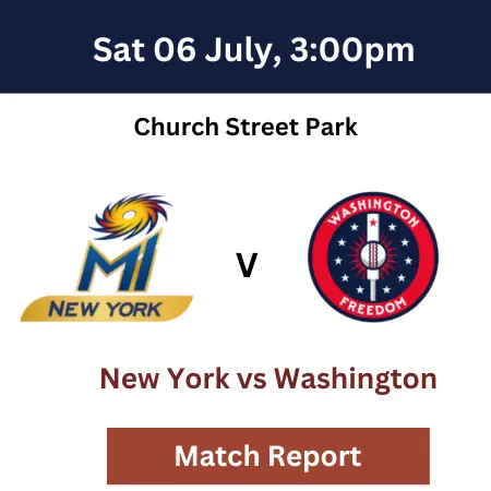 MLC T20 - MI New York vs Washington Freedom